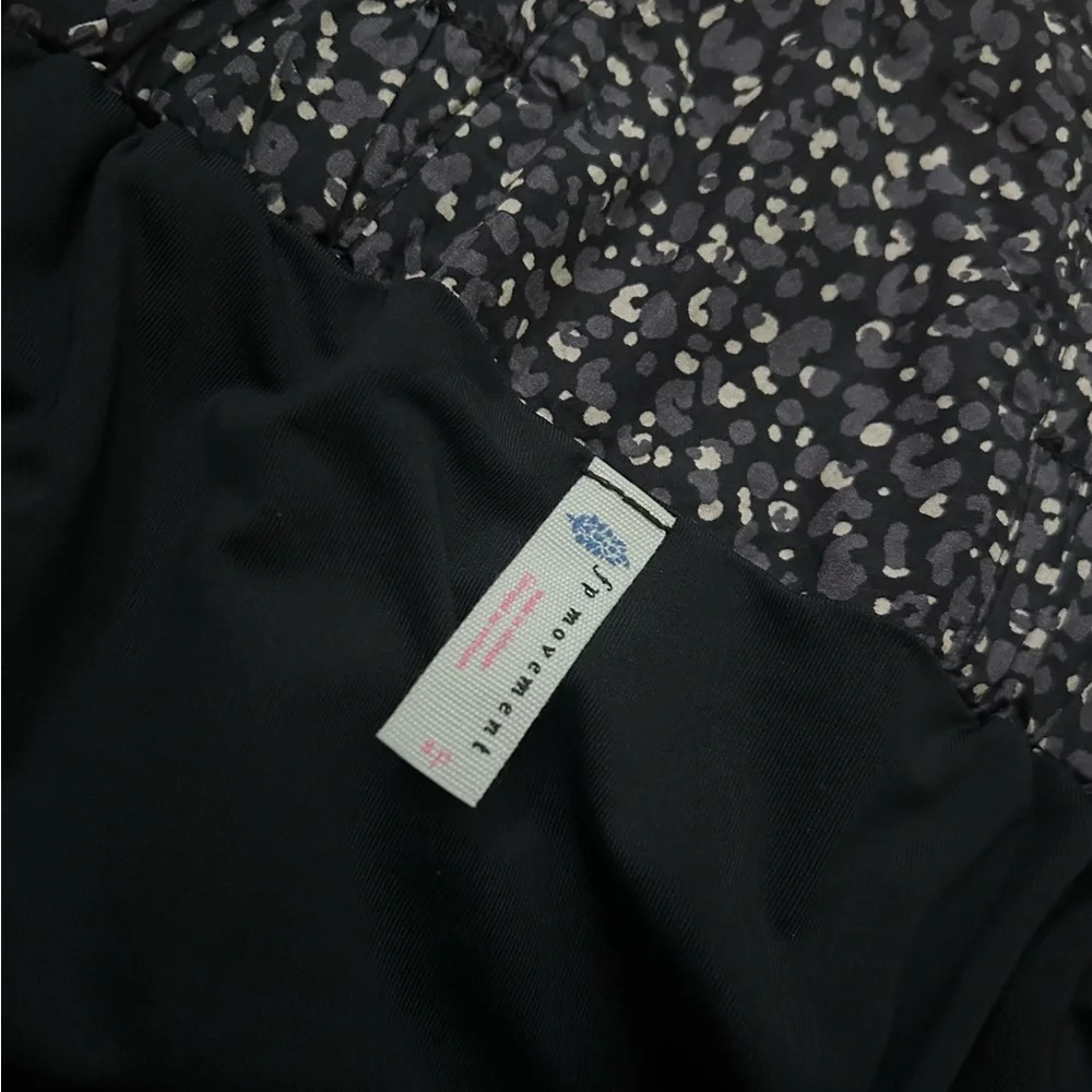 Free People Movement | High-Rise the Way Home Shorts | Black Chettah - Picture 9 of 10